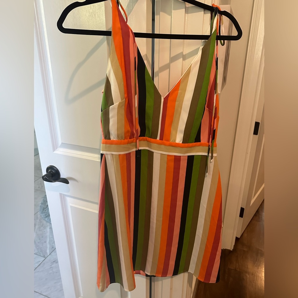 Striped dress. Super comfortable.